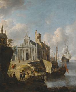 Jan Abrahamsz. Beerstraten - A Capriccio Of A Mediterranean Port