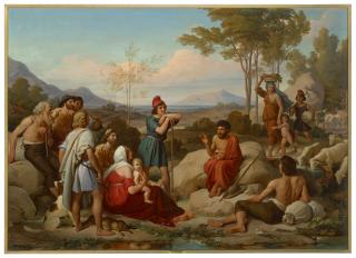 Jan Adam Janszoon Kruseman - Aesop telling a Fable