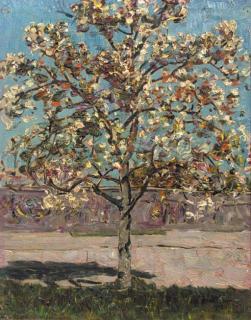 Jan Adam Zandleven - A blossoming tree