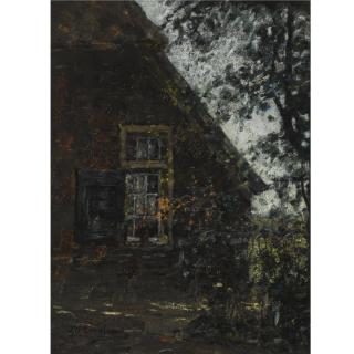 Jan Adam Zandleven - A Farmhouse In Summer