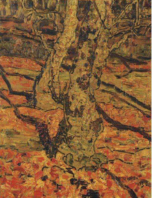 Jan Adam Zandleven - Trees in autumn