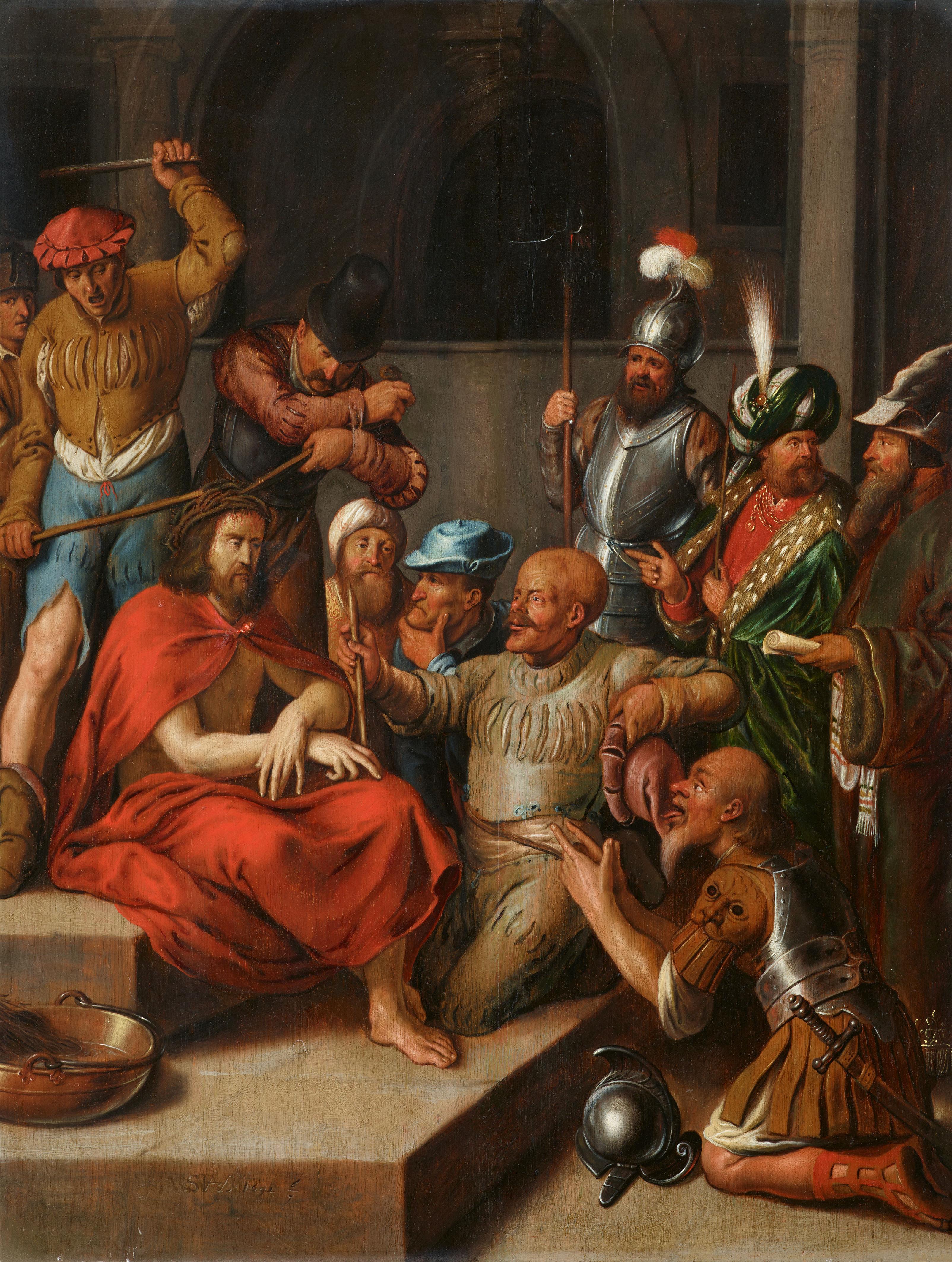 Jan Adriaensz. van Staveren - Die Verspottung Christi