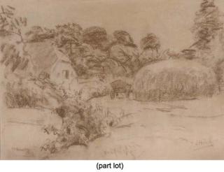 Jan Altink - A Landscape With Corn Sheafs