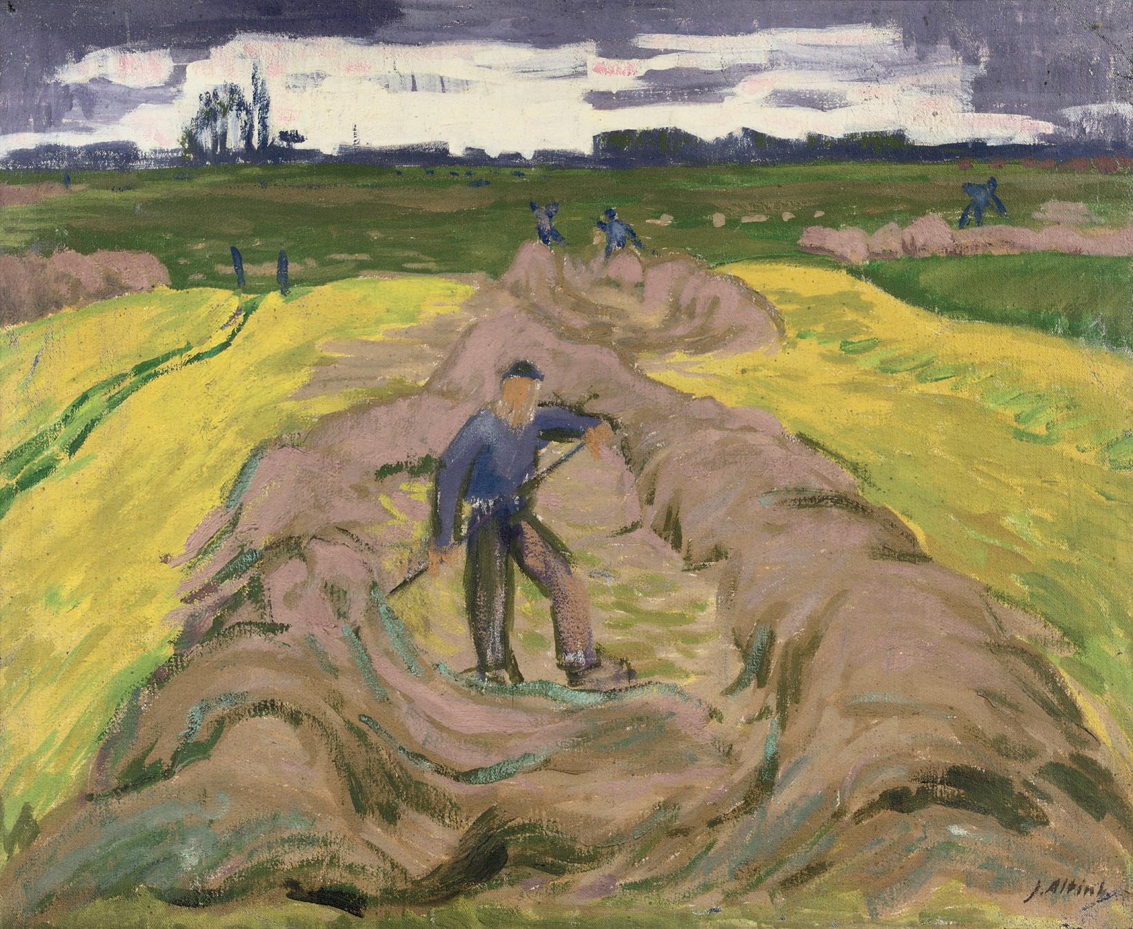 Jan Altink - Boer in Hooiland: hay making farmers