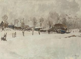 Jan Altink - Farmyard In Winter