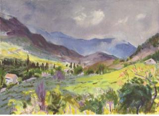 Jan Altink - Landscape in the French Alps: Savoie