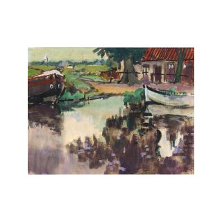 Jan Altink - Moored Boats