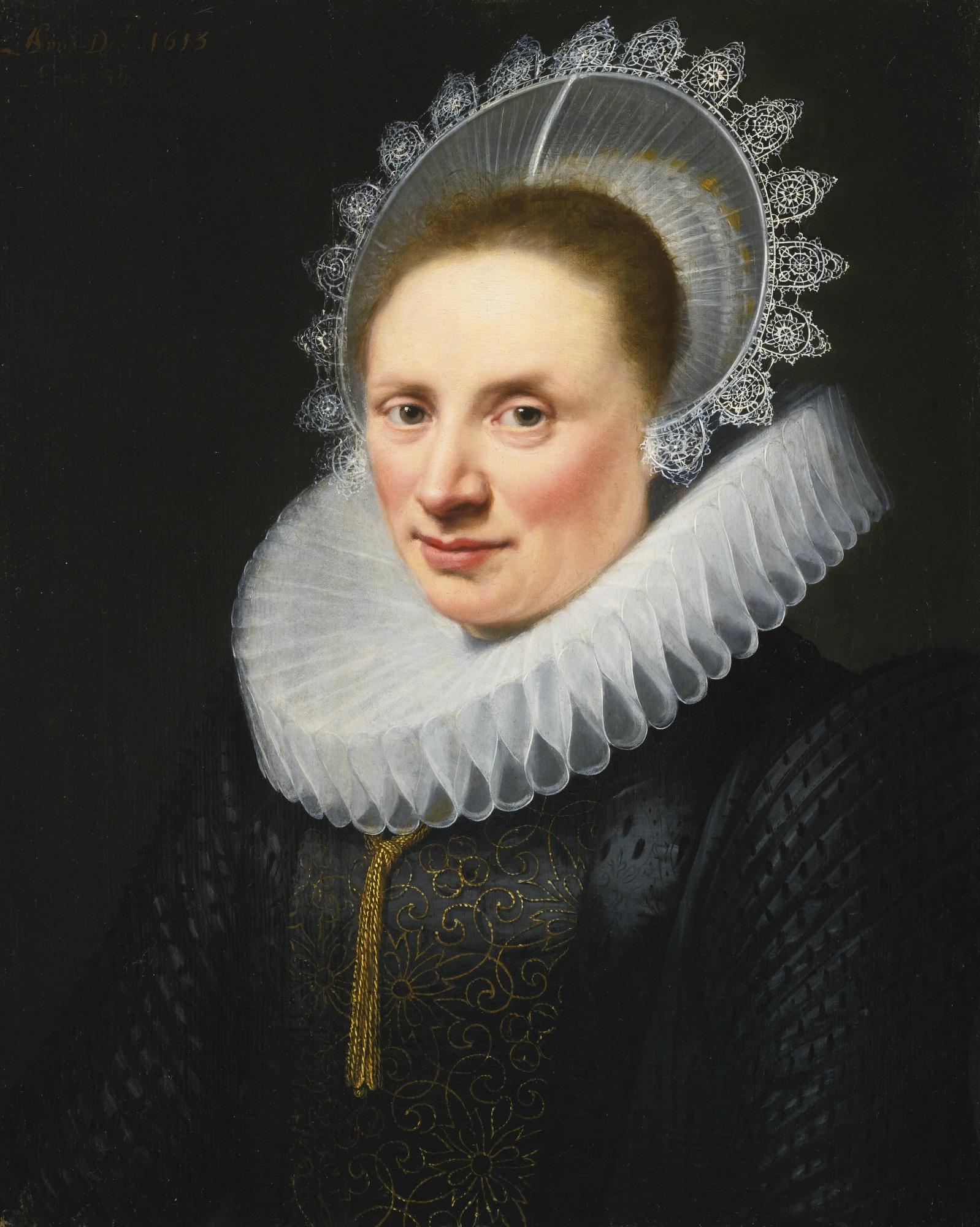 Jan Anthonisz. Van Ravesteyn - Portrait Of A Lady In A White Lace Ruff And Cap