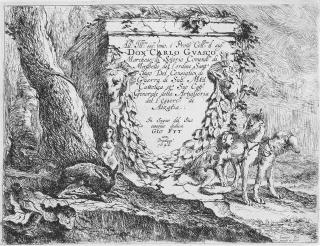 Jan Asselijn - Südliche Gebirgslandschaft mit Rundtempel an einem Fluss.