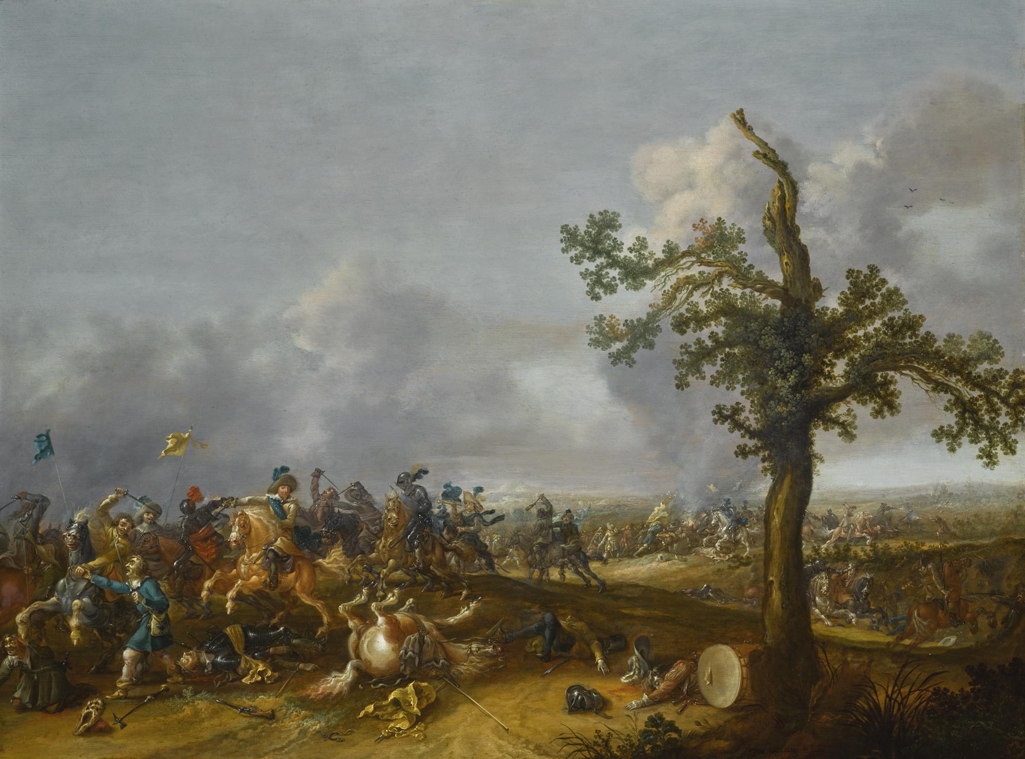 Jan Asselyn - The Battle Of Lützen, 1632, With King Gustav Adolf Ii Of Sweden