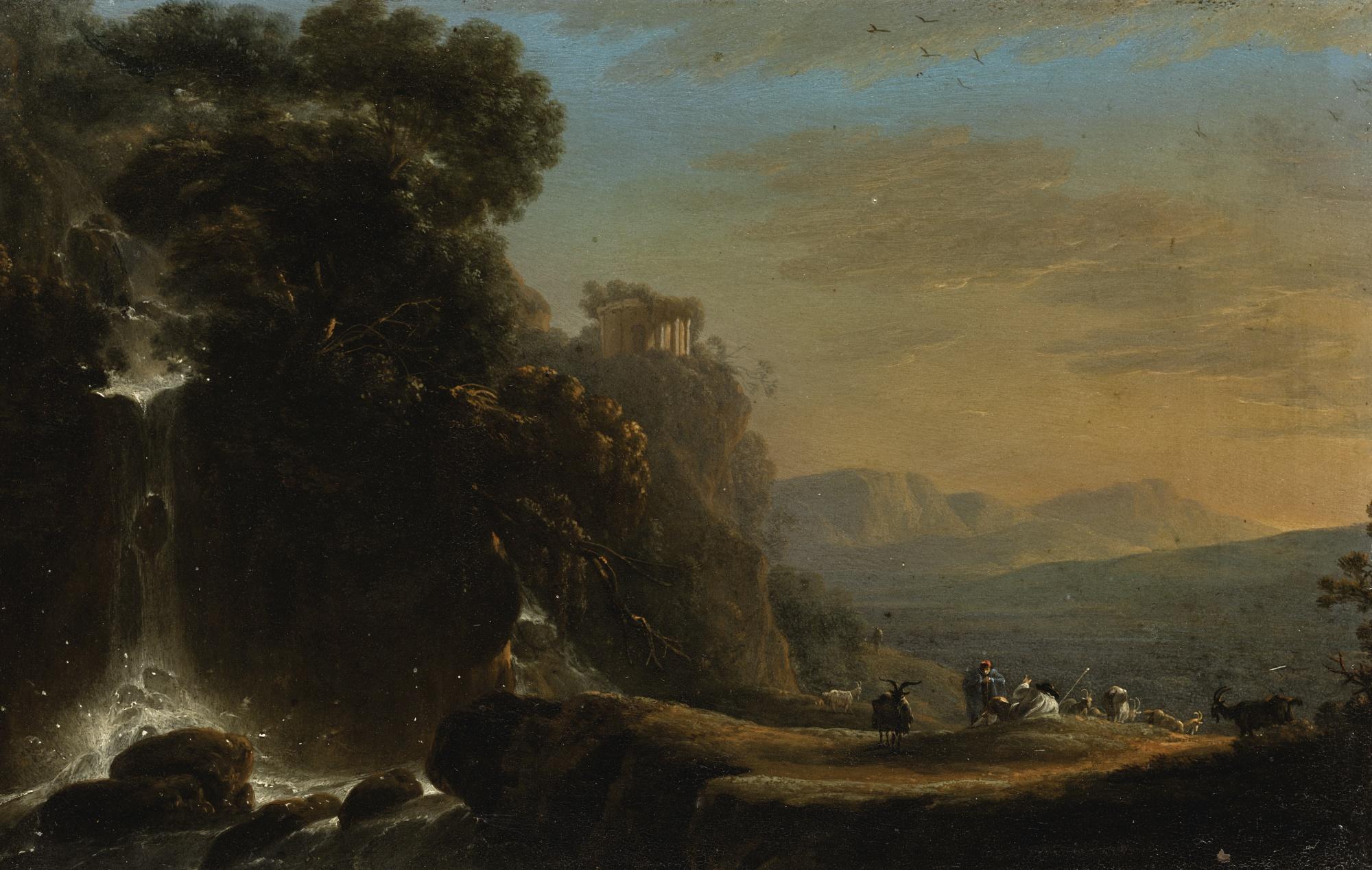 Jan Asselyn - The Waterfalls At Tivoli