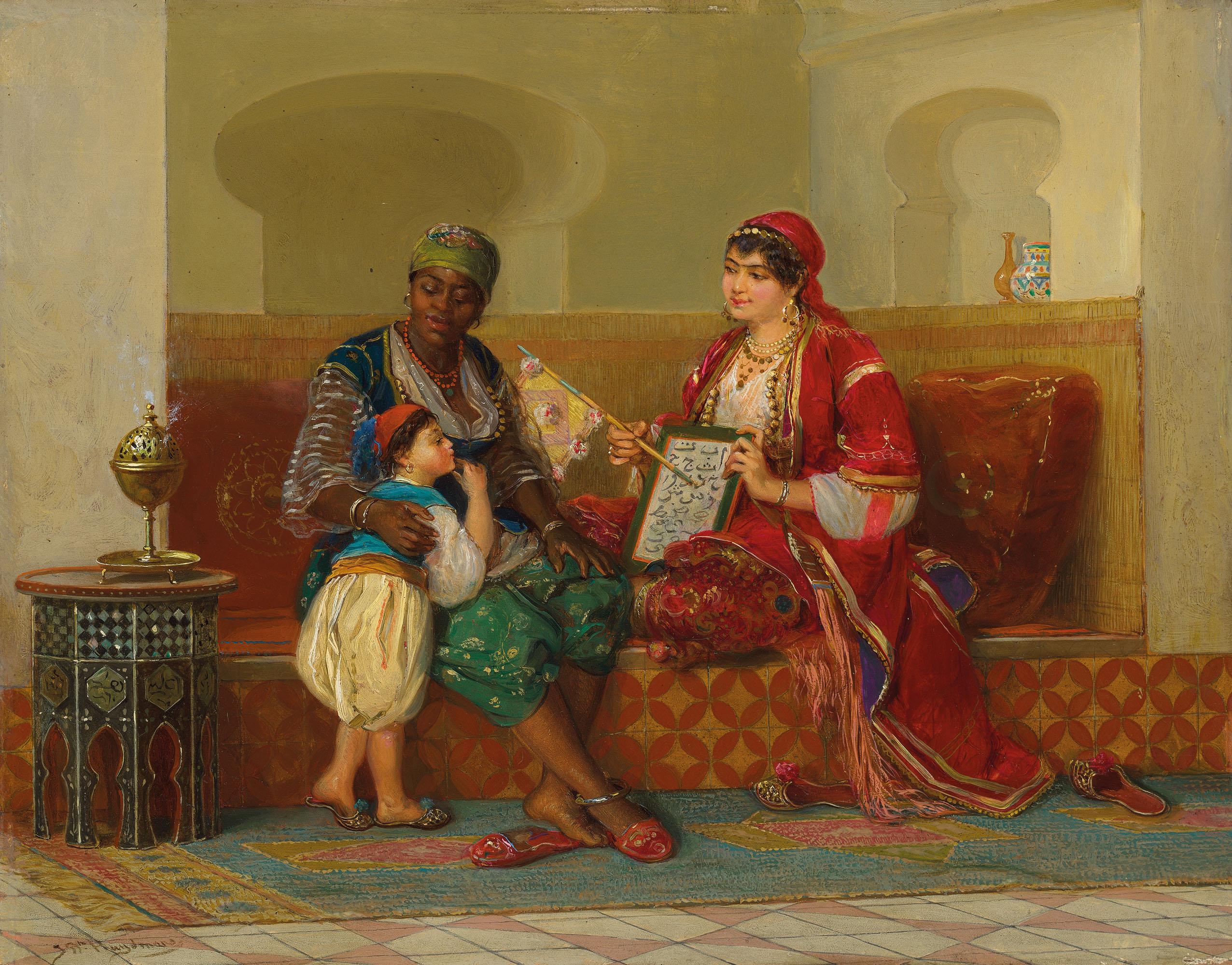 Jan Baptist Huysmans - Learning to read