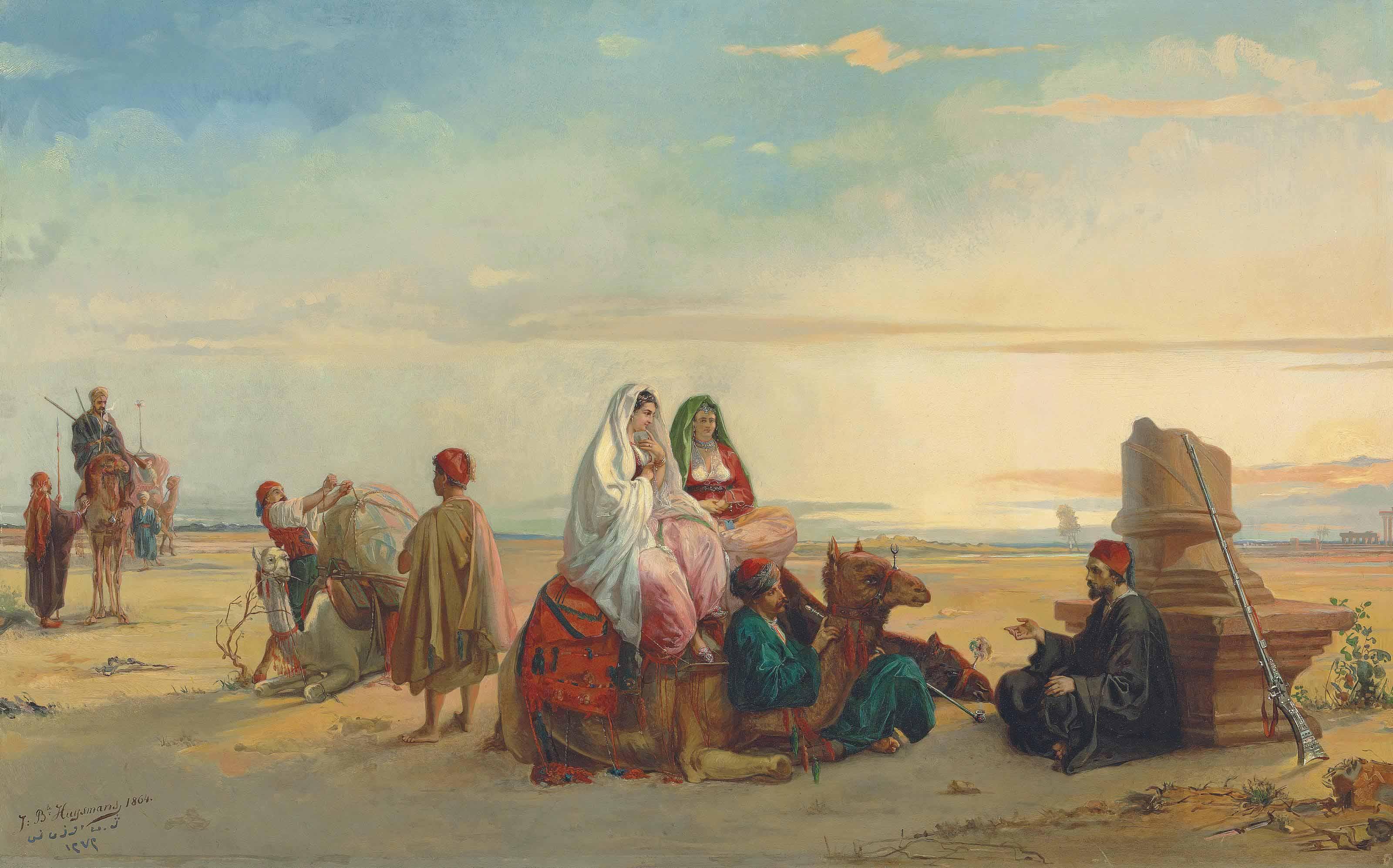 Jan Baptist Huysmans - Resting in the desert