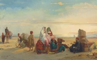 Jan Baptist Huysmans - Resting in the desert
