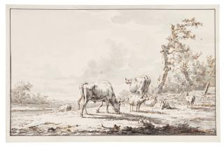 Jan Baptist Kobell - Animals grazing
