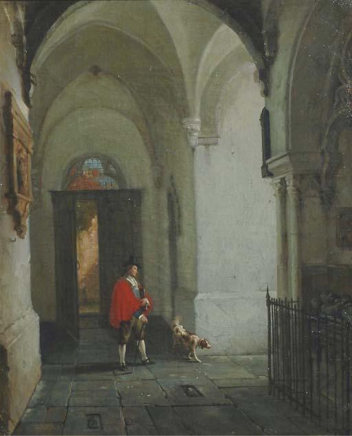 Jan Baptist Tetar van Elven - In the cloister