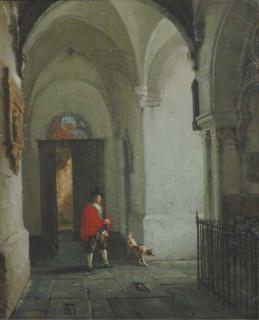 Jan Baptist Tetar van Elven - In the cloister