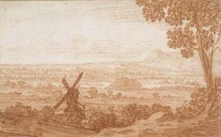 Jan Baptist Weenix - An extensive panoramic landscape with a windmill