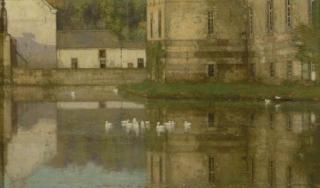 Jan Bogaerts - Castle-moat with ducks