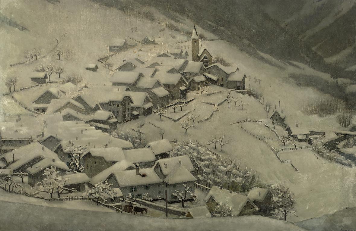 Jan Boon - A snow covered Village