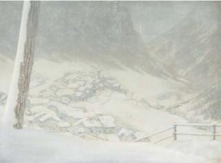 Jan Boon - A Snowy Alpine Village