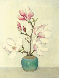 Jan Boon - Magnolias in a ginger pot