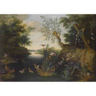 Jan Breughel The Younger - River Landscape With Ducks And Other Fowl