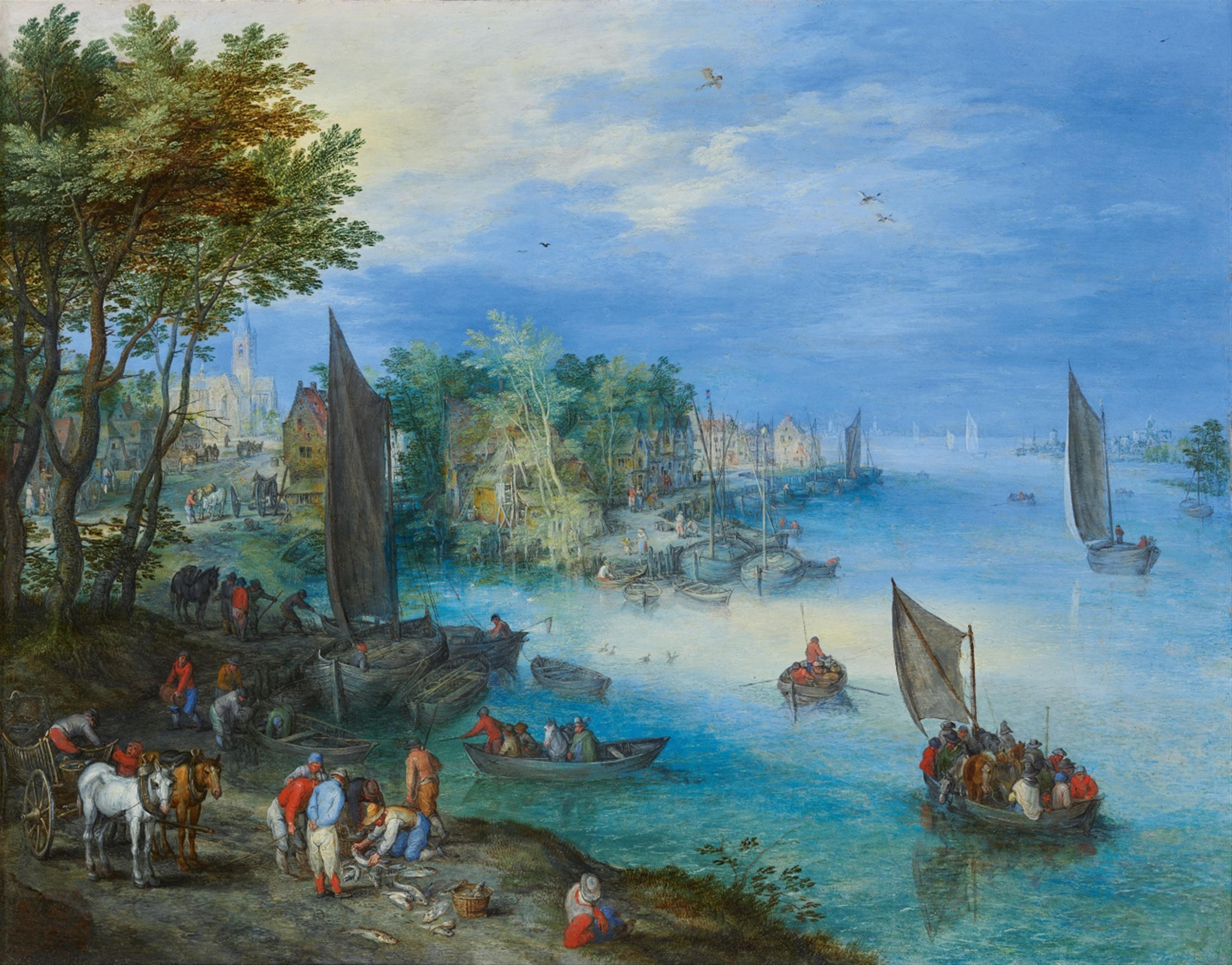 Jan Brueghel d. Ä. - Flusslandschaft