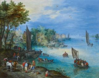 Jan Brueghel d. Ä. - Flusslandschaft