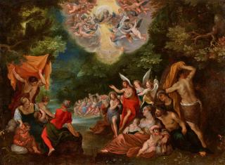 Jan Brueghel d. J. - Taufe Christi