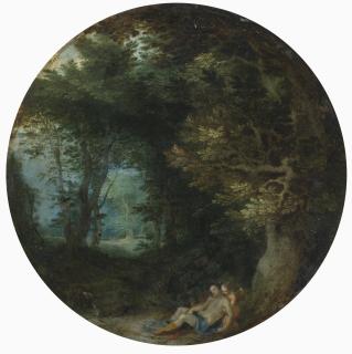 Jan Brueghel The Elder - A Wooded Landscape With The Death Of Adonis