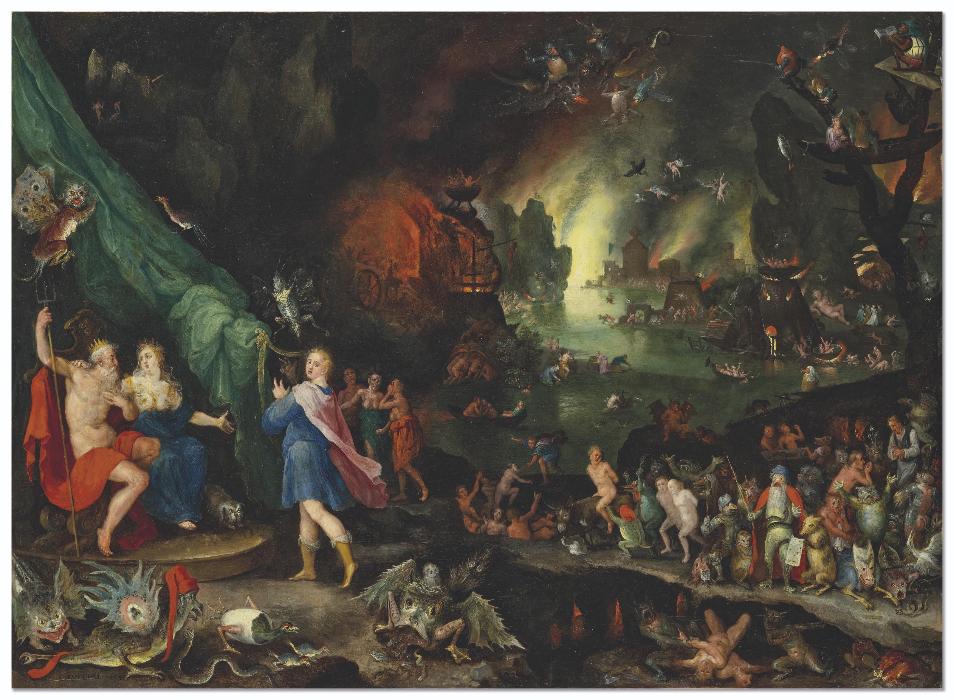 Jan Brueghel The Elder - Orphée aux Enfers