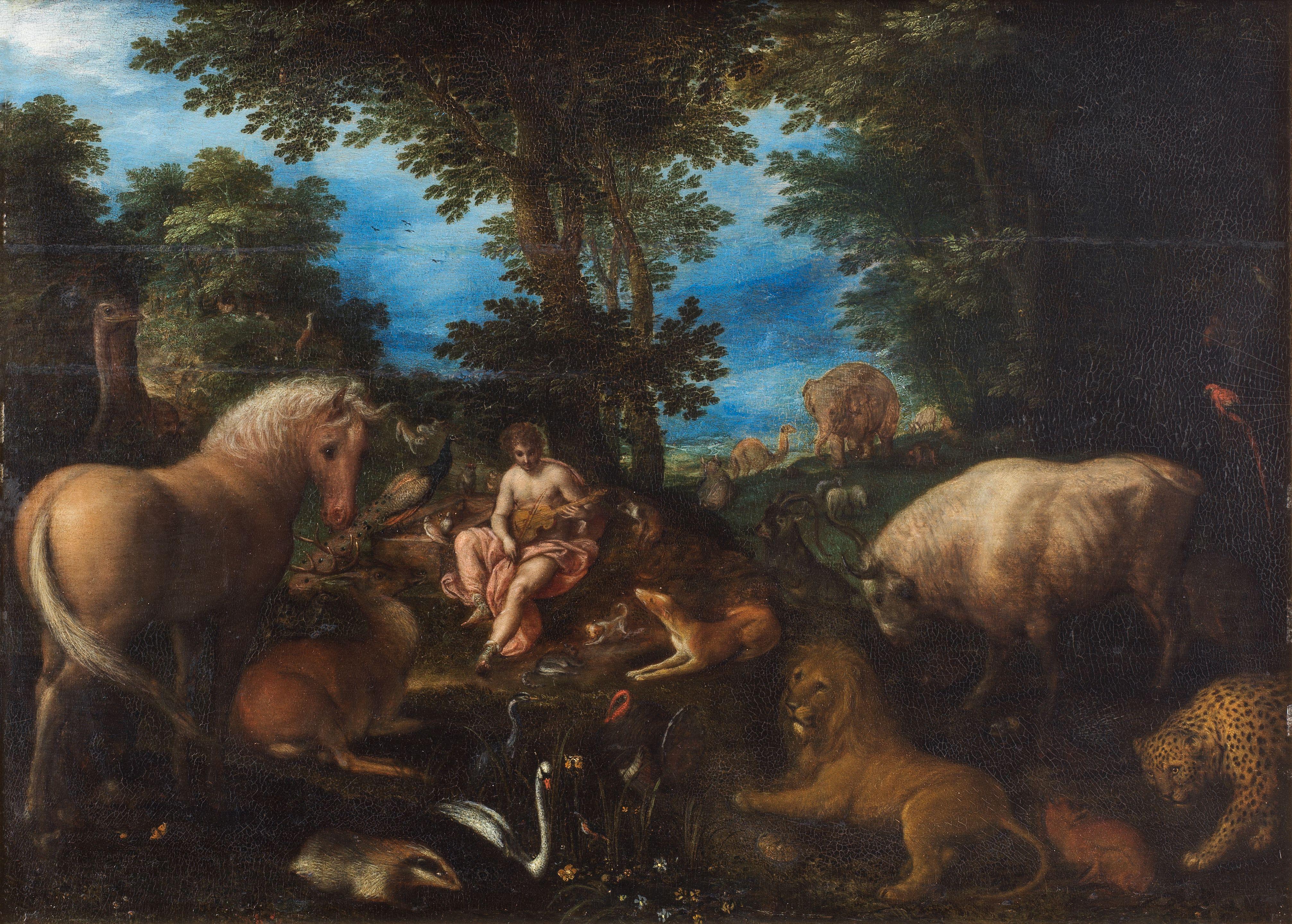 Jan Brueghel the Elder - Orpheus charming the animals