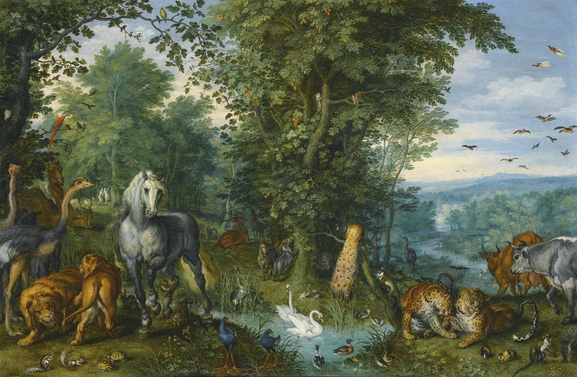 Jan Brueghel the Elder - The Garden Of Eden With The Fall Of Man