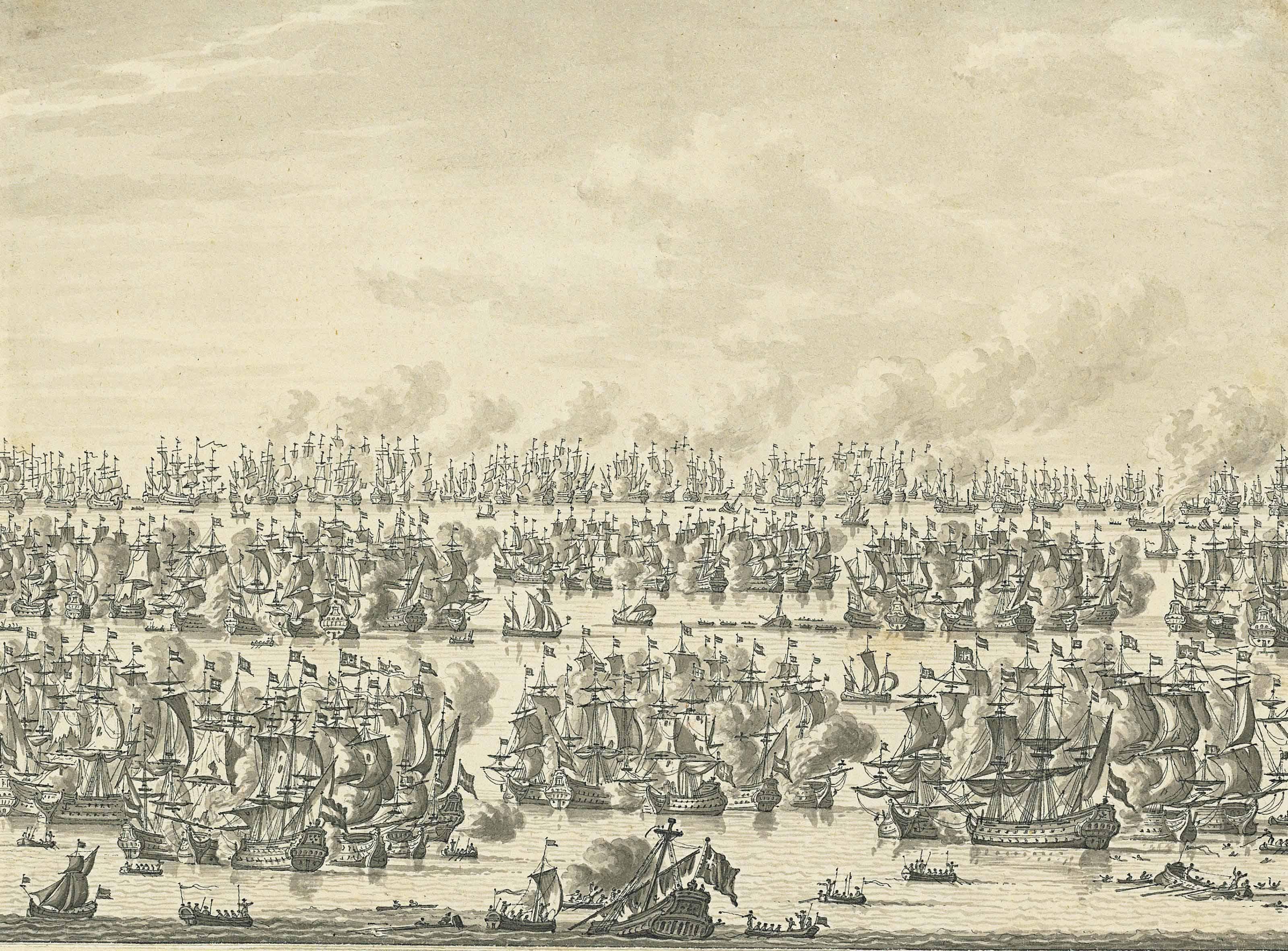 Jan Bulthuis - A Naval Battle
