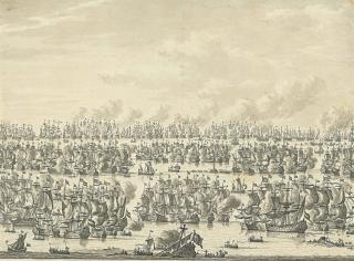 Jan Bulthuis - A Naval Battle