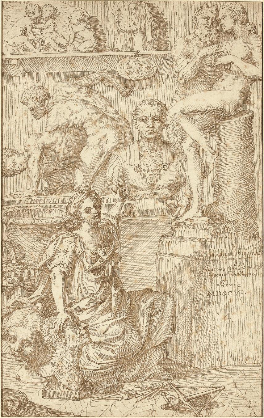 Jan Claudius de Cock - Allegory of Sculpture