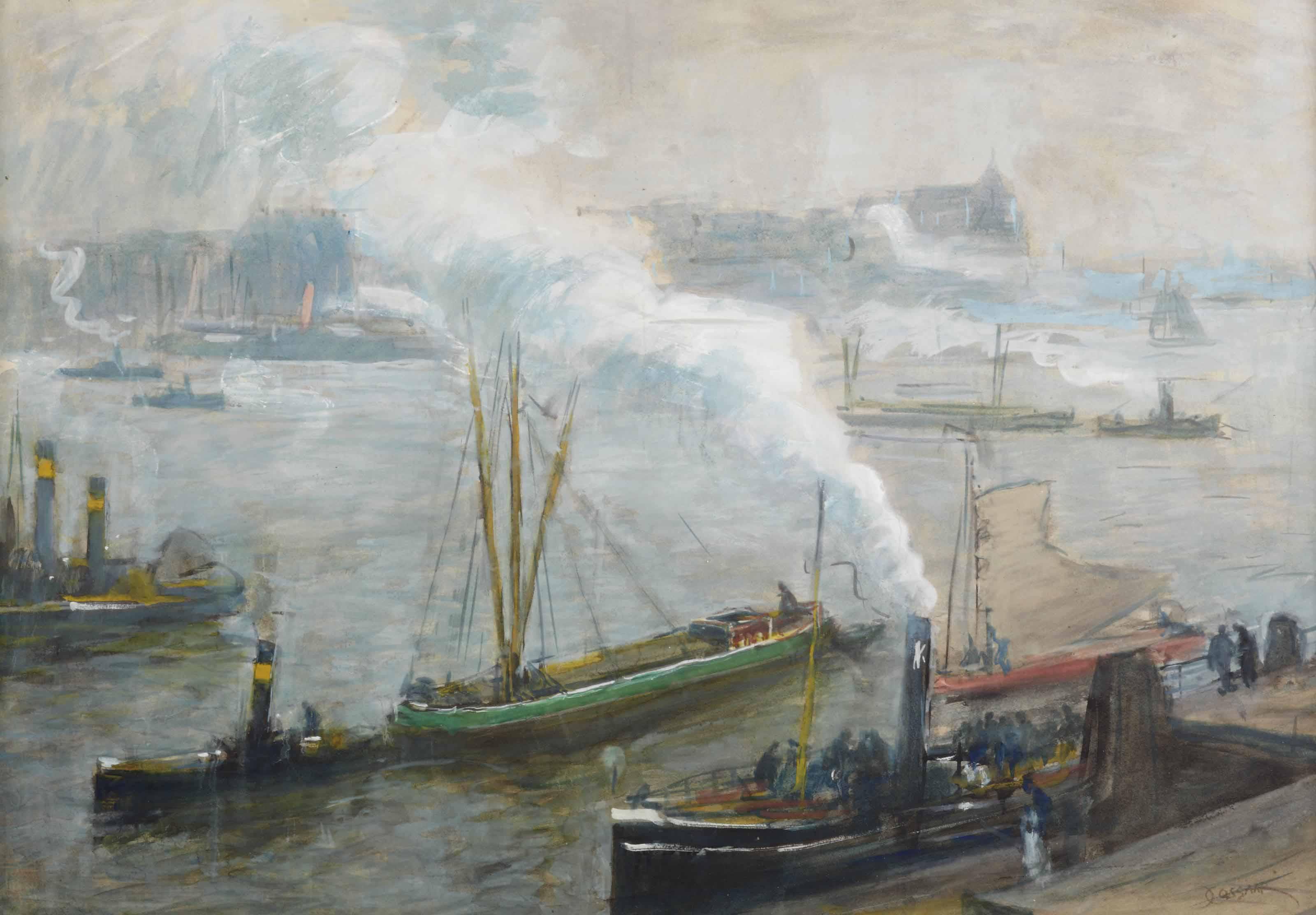 Jan Cossaar - Activities in a harbour