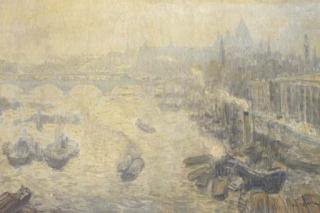 Jan Cossaar - Early morning on the Thames, London