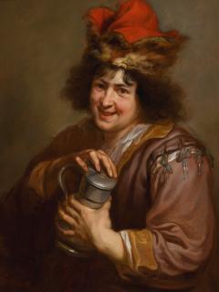 Jan Cossiers - A Young Man Holding A Tankard