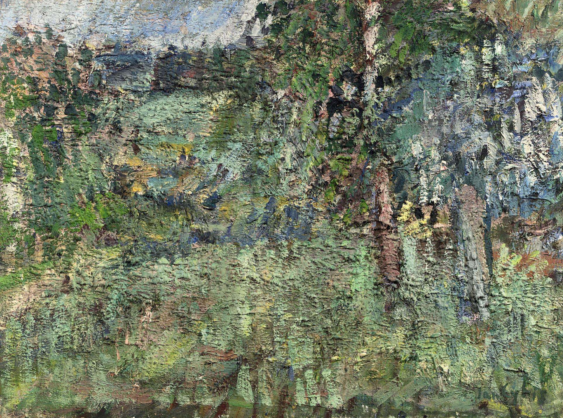 Jan Cybis - Drzewa w Gorze Kalwarii: trees on mount Calvary