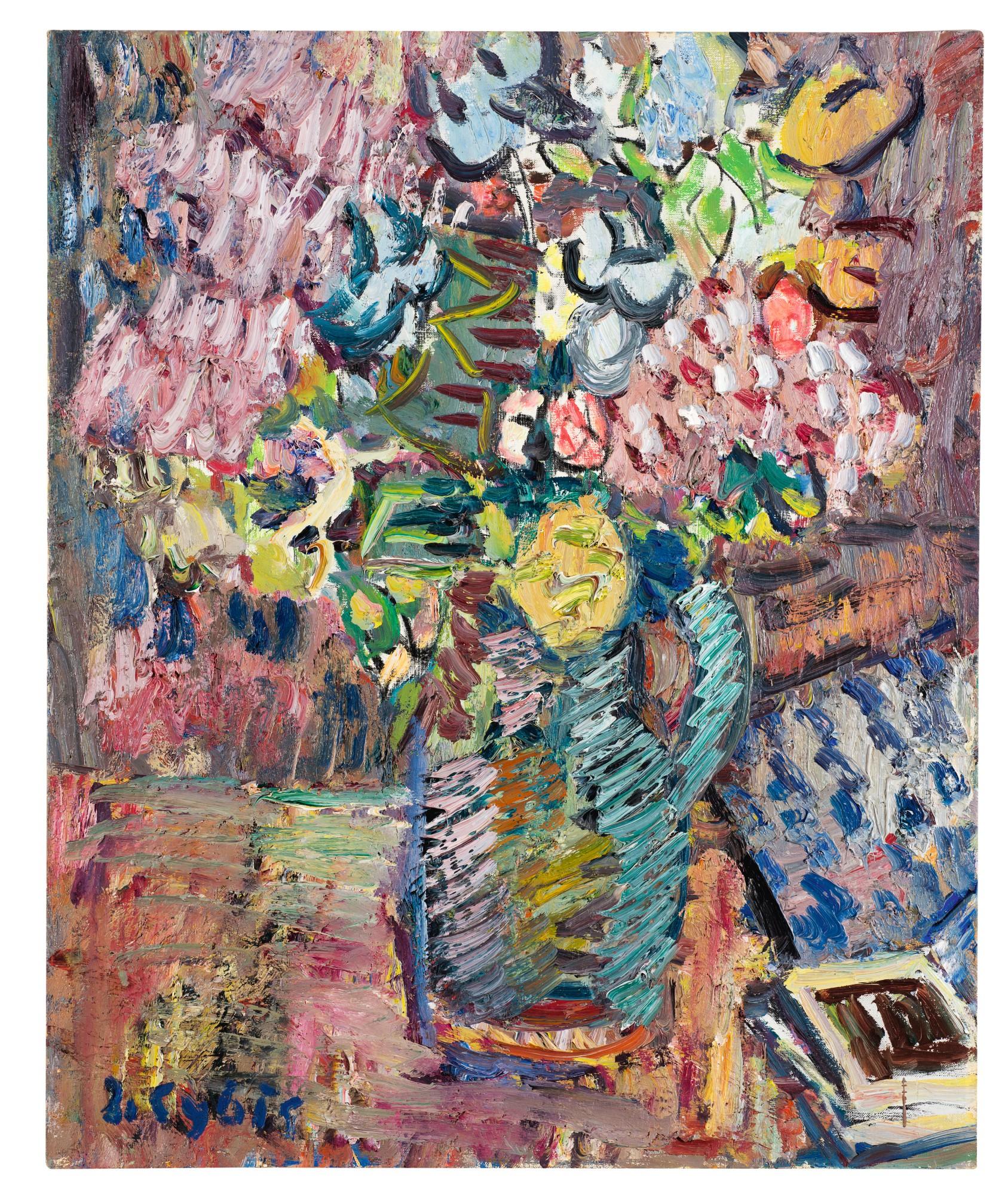 Jan Cybis - Still Life With Flowers