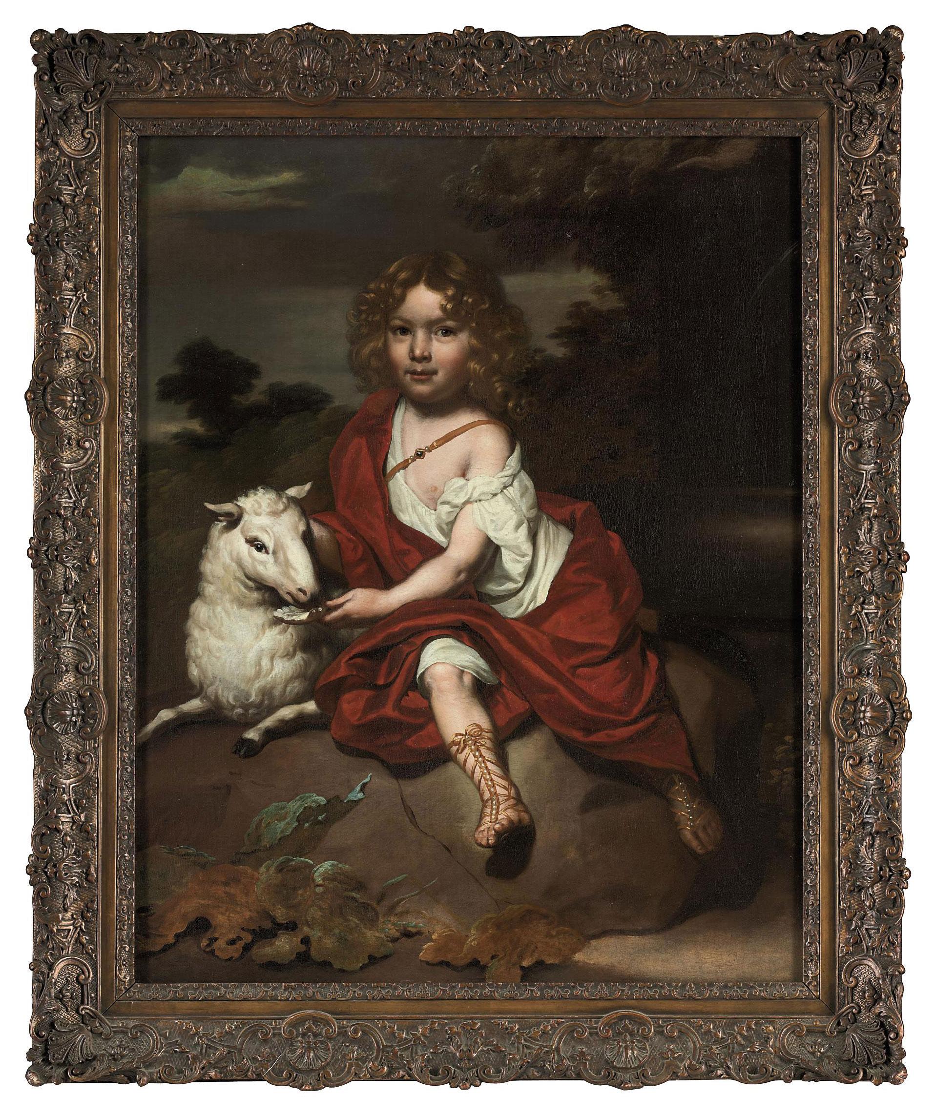 Jan de Baen - Portrait of a boy, full-length, as Saint John the Baptist