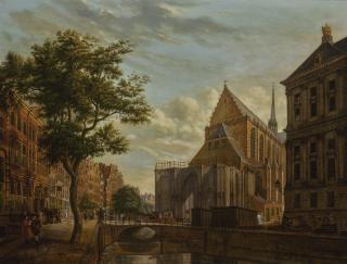Jan De Beijer - Amsterdam, The Nieuwe Kerk And The Back Of The Town Hall (Royal Palace) Seen From The Nieuwezijds Voorburgwal