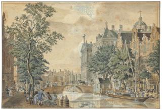 Jan De Beijer - The Nieuwezijds Voorburgwal near the Koninklijke Paleis, Amsterdam