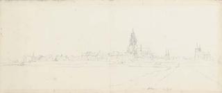 Jan De Beyer - An extensive view of Arnhem, from inland