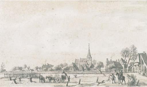 Jan De Beyer - View Of Duiven, Near Cleves