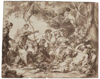 Jan de Bisschop - Amaryllis And Mirtillo After Sir Anthony Van Dyck