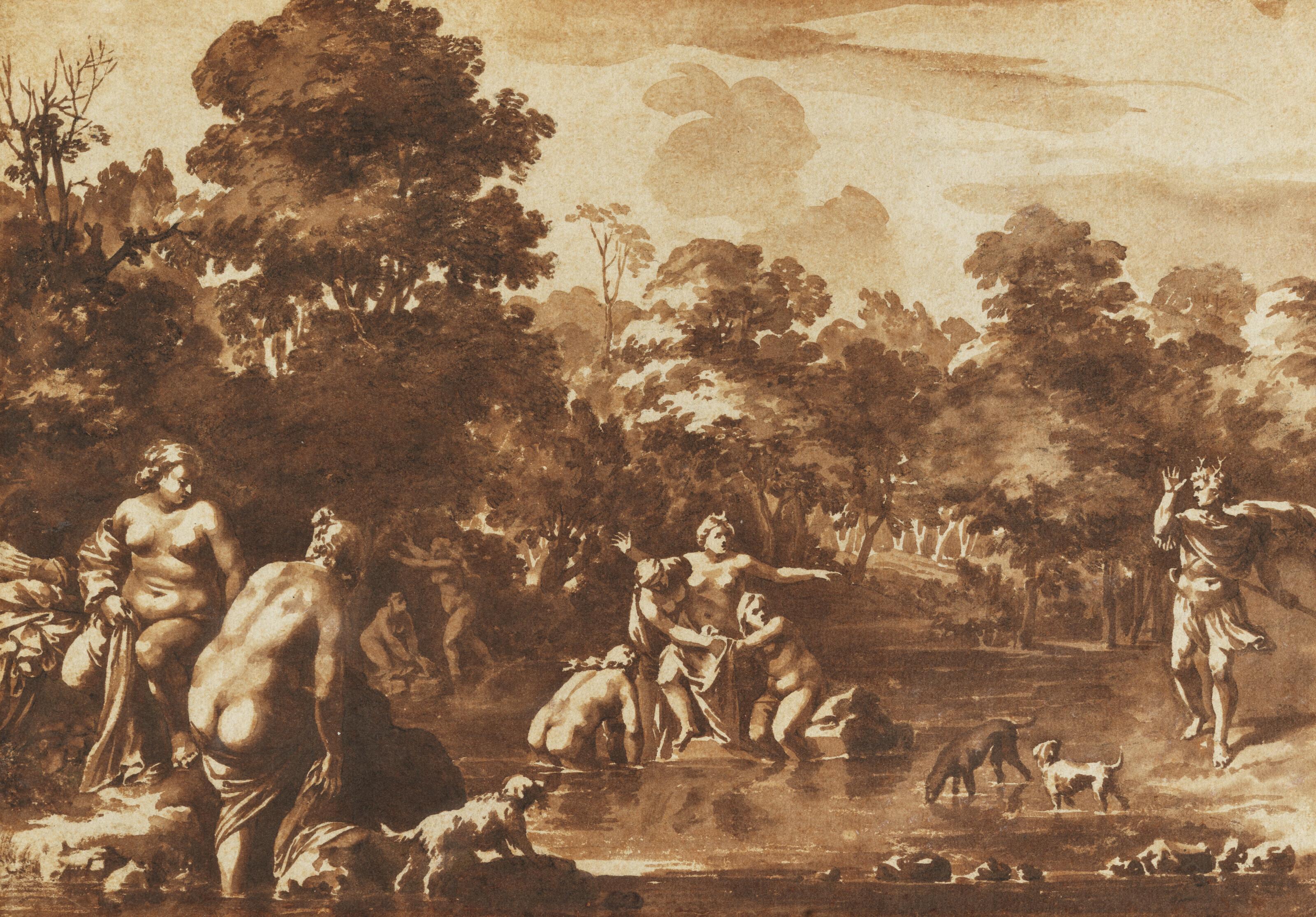 Jan de Bisschop - Diana and Actaeon