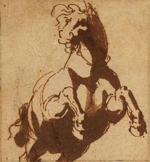 Jan de Bisschop - Fünf kleine Pferdestudien